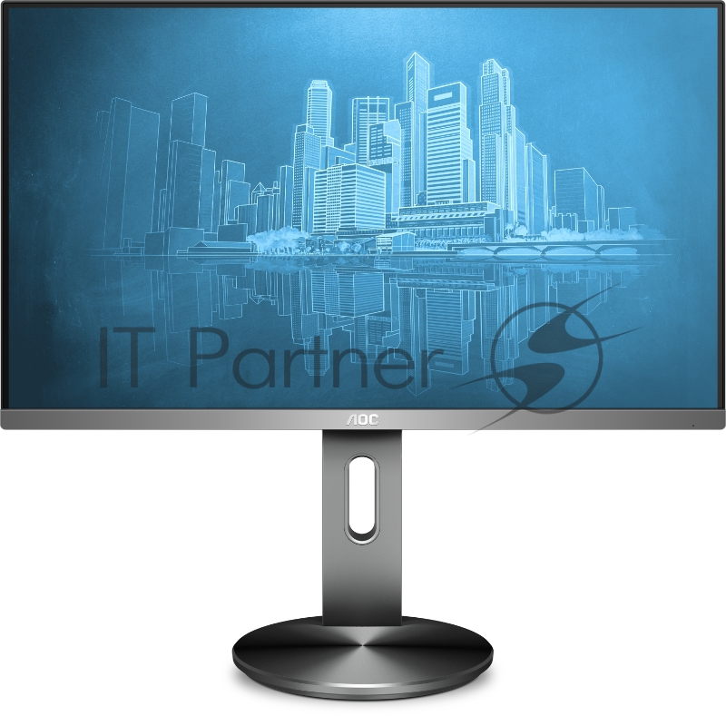 Монитор AOC 23.8 Professional I2490PXQU/BT(00/01) темно-серый IPS LED 4ms 16:9 HDMI M/M матовая HAS Pivot 1000:1 250cd 178гр/178гр 1920x1080 D-Sub DisplayPort FHD USB 5.53кг