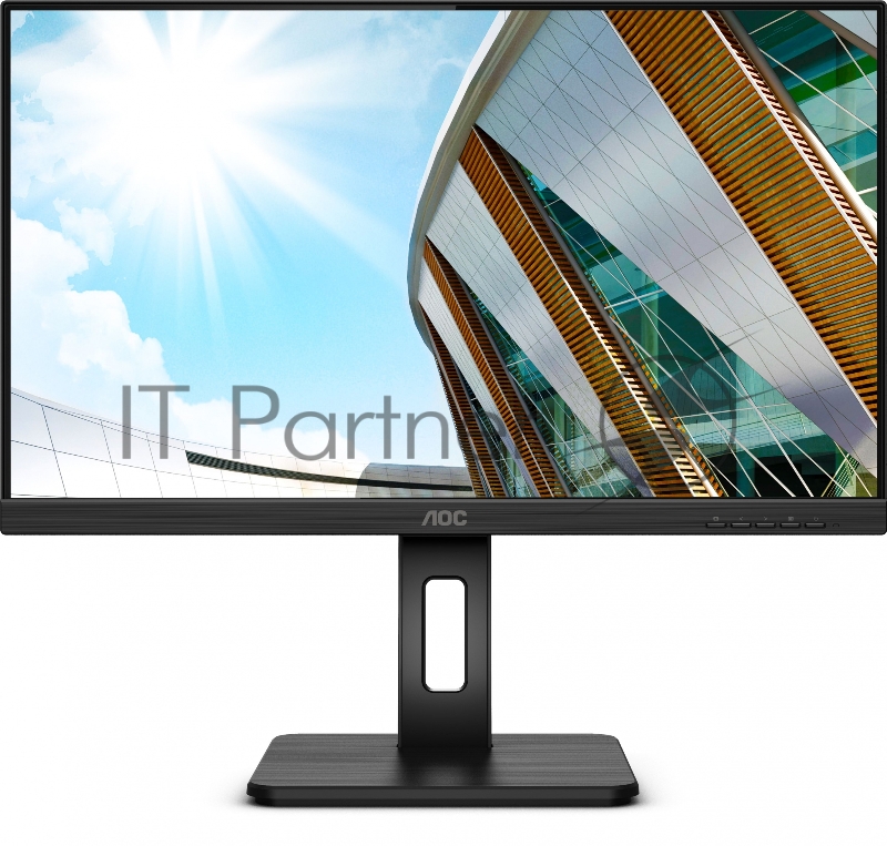 МОНИТОР 23.8 AOC 24P2C Black с поворотом экрана (IPS, 1920x1080, 75Hz, 4 ms, 178°/178°, 250 cd/m, 50M:1, +HDMI, +Displa
