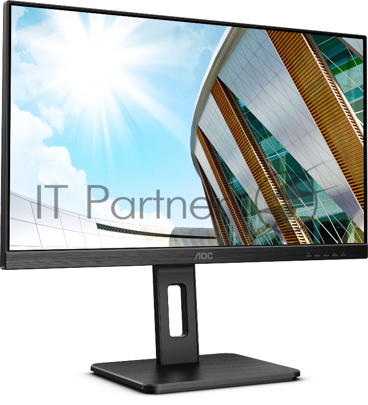 МОНИТОР 23.8 AOC 24P2C Black с поворотом экрана (IPS, 1920x1080, 75Hz, 4 ms, 178°/178°, 250 cd/m, 50M:1, +HDMI, +Displa