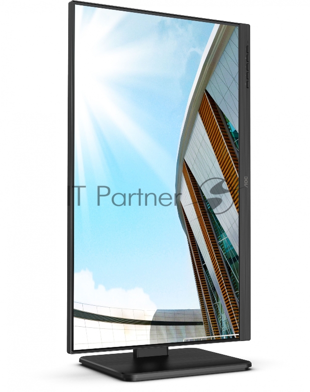 МОНИТОР 23.8 AOC 24P2C Black с поворотом экрана (IPS, 1920x1080, 75Hz, 4 ms, 178°/178°, 250 cd/m, 50M:1, +HDMI, +Displa