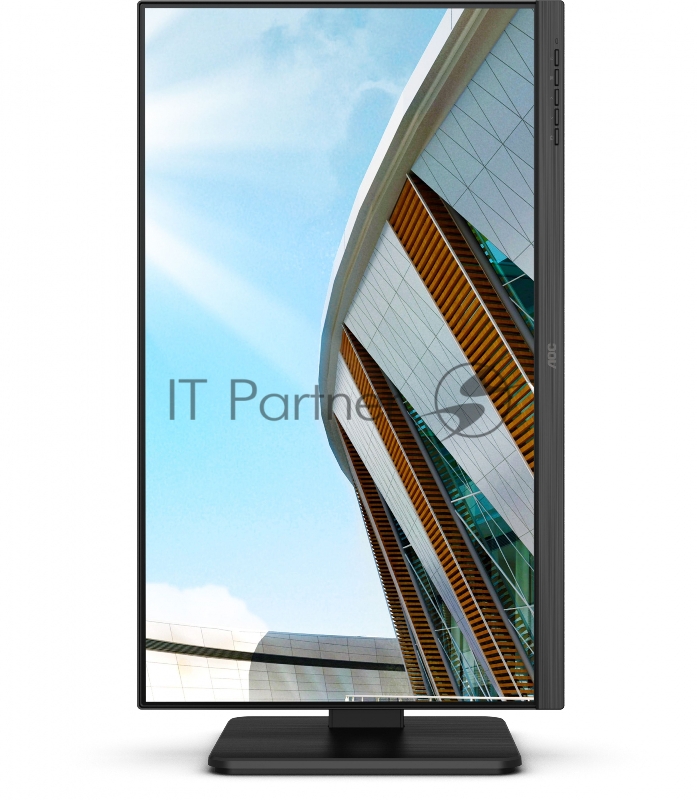 МОНИТОР 23.8 AOC 24P2C Black с поворотом экрана (IPS, 1920x1080, 75Hz, 4 ms, 178°/178°, 250 cd/m, 50M:1, +HDMI, +Displa