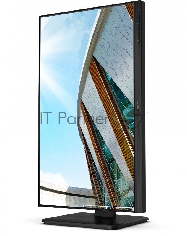 МОНИТОР 23.8 AOC 24P2C Black с поворотом экрана (IPS, 1920x1080, 75Hz, 4 ms, 178°/178°, 250 cd/m, 50M:1, +HDMI, +Displa