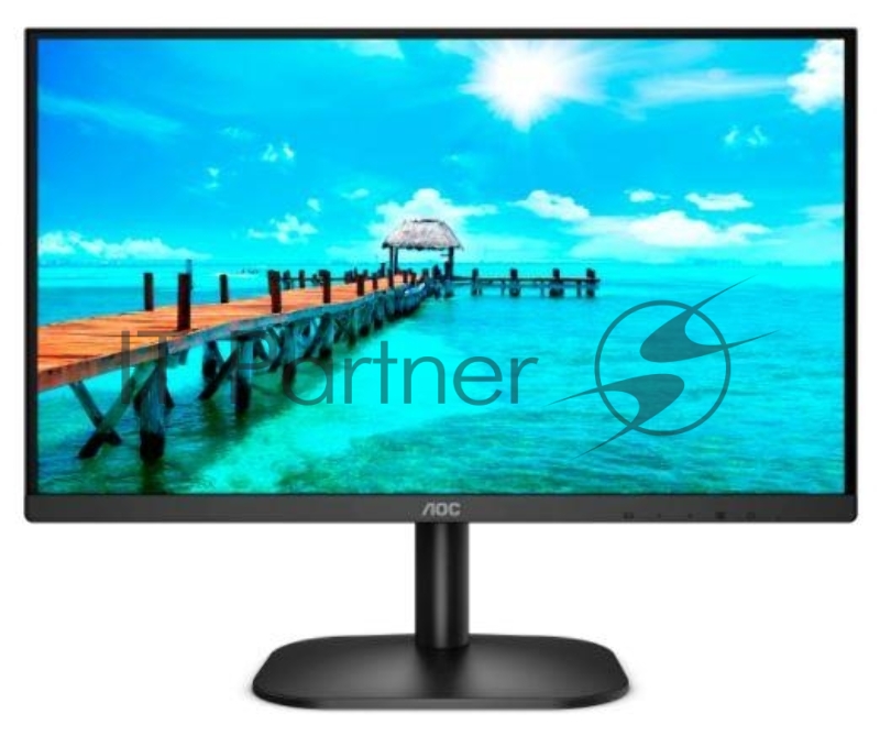 Монитор 23.8 AOC Value Line 24B2XDA/01 черный IPS LED 16:9 DVI HDMI M/M матовая 250cd 178гр/178гр 1920x1080 D-Sub FHD 2.7кг