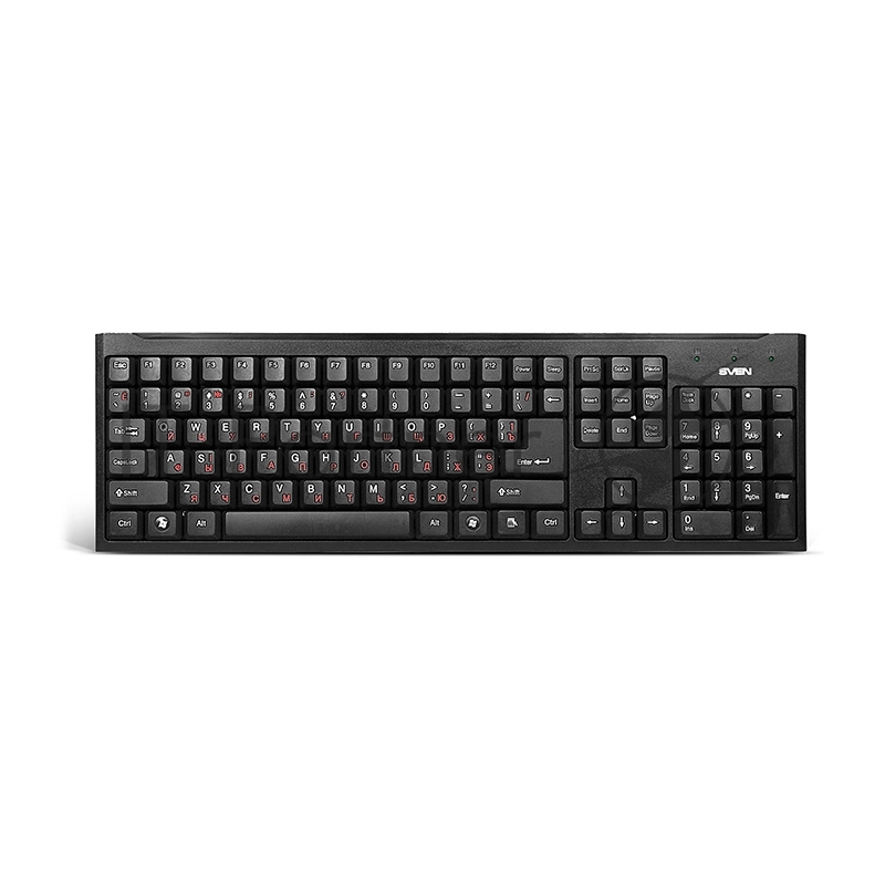 Клавиатура Keyboard SVEN Standard 303 Power USB+PS/2 чёрная SV-03100303PU