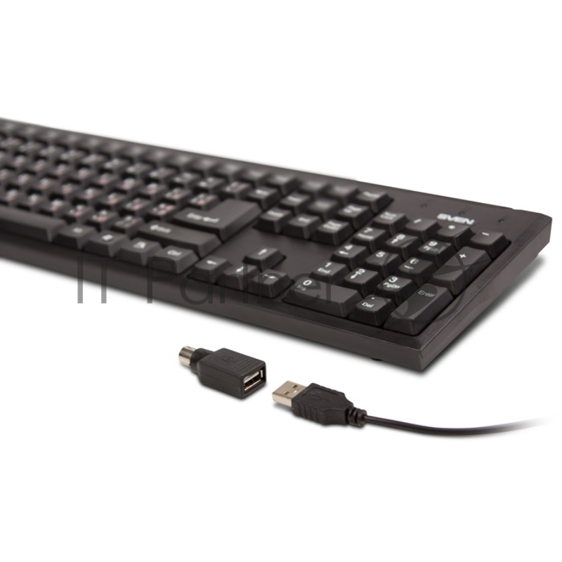 Клавиатура Keyboard SVEN Standard 303 Power USB+PS/2 чёрная SV-03100303PU