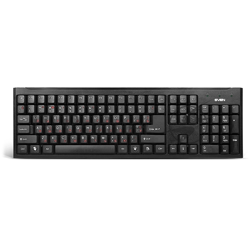 Клавиатура Keyboard SVEN Standard 303 Power USB+PS/2 чёрная SV-03100303PU