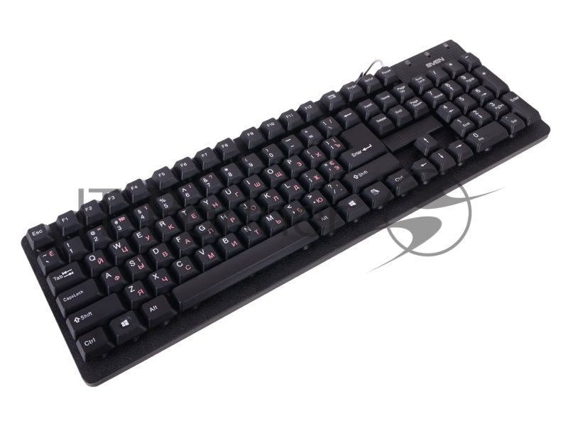 Клавиатура SVEN Standard 301 USB+PS/2 чёрная SV-0310301PUB