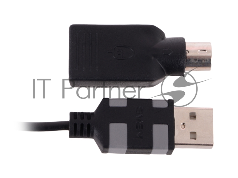 Клавиатура SVEN Standard 301 USB+PS/2 чёрная SV-0310301PUB