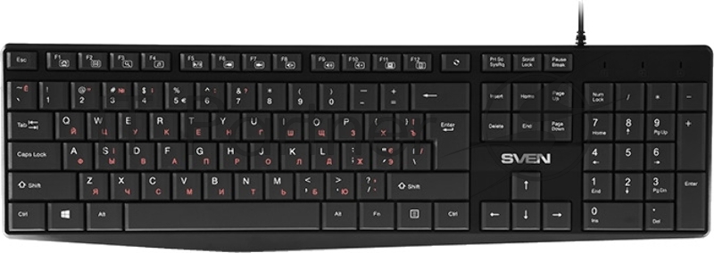 Клавиатура Sven KB-S305 чёрная USB