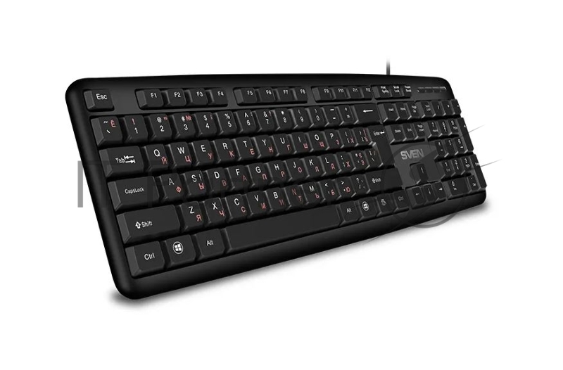 Клавиатура SVEN KB-S230 чёрная (104кл, каб. 2м)