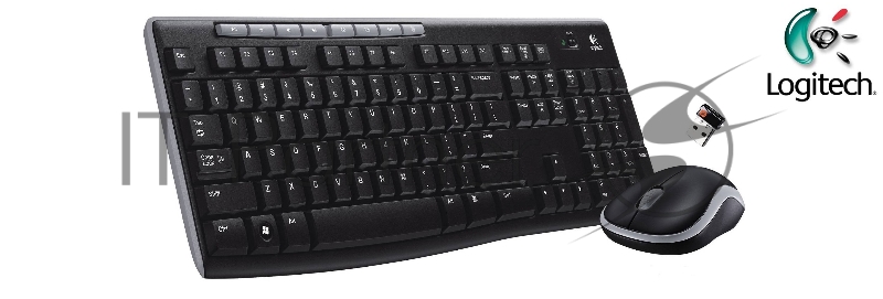 Клавиатура + мышь Logitech MK270 клав:черный мышь:черный USB беспроводная Multimedia