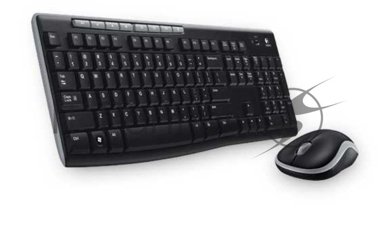 Клавиатура + мышь Logitech MK270 клав:черный мышь:черный USB беспроводная Multimedia