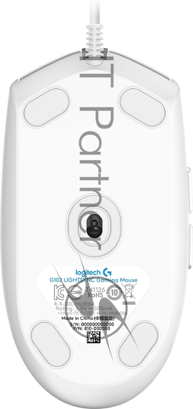 Мышь Logitech Mouse G102 LIGHTSYNC Gaming White Retail
