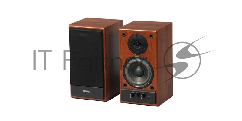 Колонки Sven SPS-702 2.0 коричневый/орех 40Вт