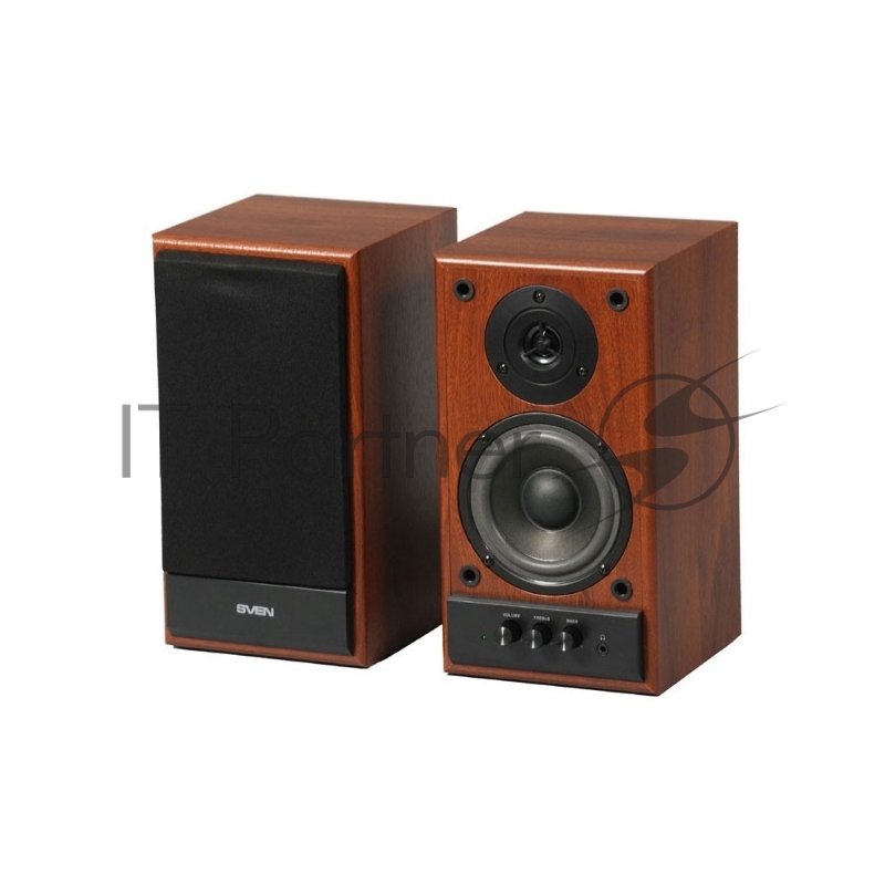 Колонки Sven SPS-702 2.0 коричневый/орех 40Вт