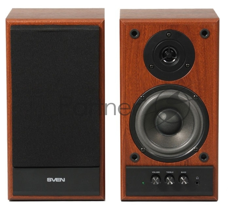 Колонки Sven SPS-702 2.0 коричневый/орех 40Вт