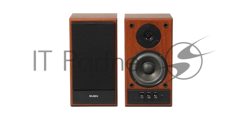 Колонки Sven SPS-702 2.0 коричневый/орех 40Вт