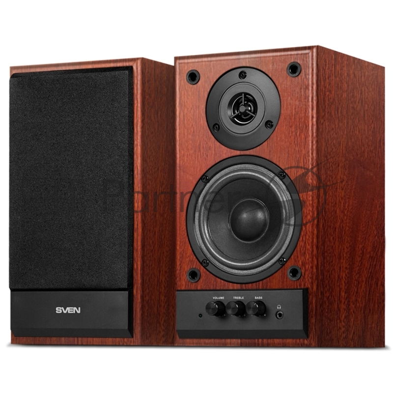 Колонки Sven SPS-702 2.0 коричневый/орех 40Вт