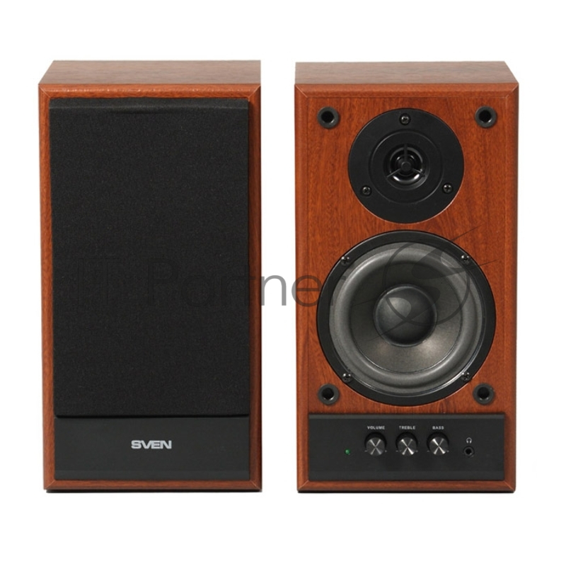 Колонки Sven SPS-702 2.0 коричневый/орех 40Вт