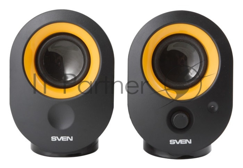 Колонки SVEN 316, черный {2.0, 2 х 2 W RMS, 100-20000Hz}