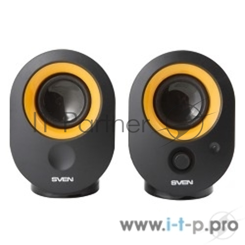 Колонки SVEN 316, черный {2.0, 2 х 2 W RMS, 100-20000Hz}