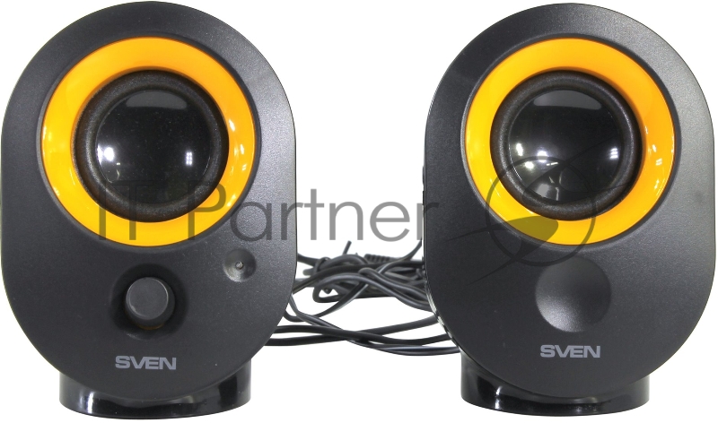 Колонки SVEN 316, черный {2.0, 2 х 2 W RMS, 100-20000Hz}