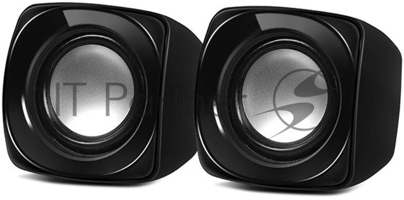 Колонки Sven 120 2.0 черный 5Вт