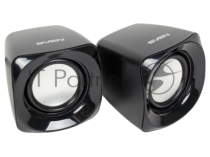Колонки Sven 120 2.0 черный 5Вт