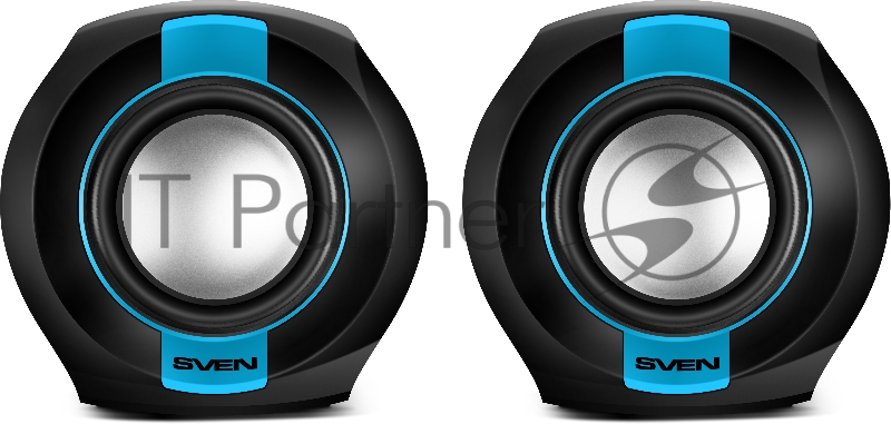 Колонки Sven 150 2.0 черный/синий 5Вт