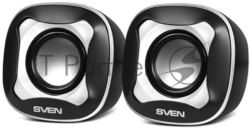 Колонки Sven 170 2.0 черный/белый 5Вт