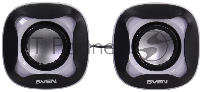 Колонки Sven 170 2.0 черный/белый 5Вт