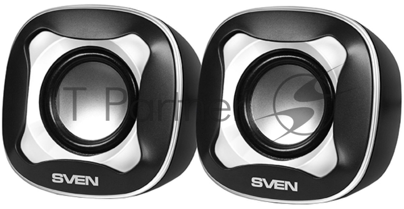 Колонки Sven 170 2.0 черный/белый 5Вт