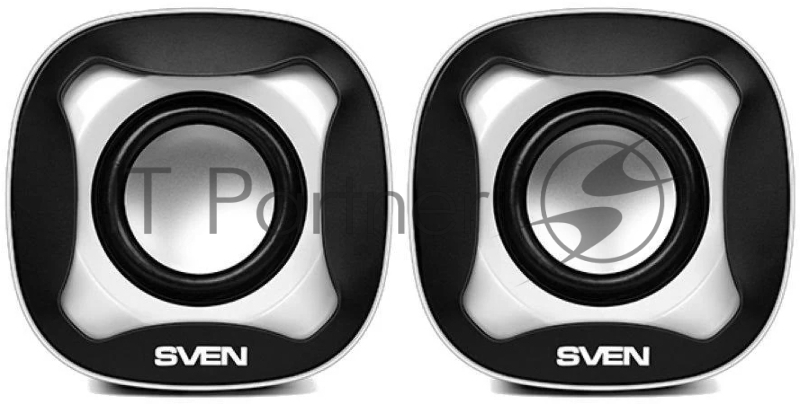 Колонки Sven 170 2.0 черный/белый 5Вт