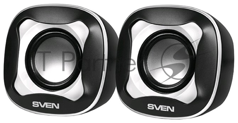 Колонки Sven 170 2.0 черный/белый 5Вт
