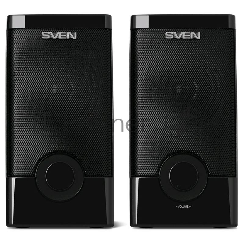 Колонки SVEN 318 черный {USB-порт ПК, ноутбука или адаптер 5V DC}