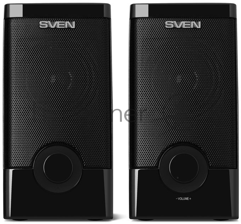 Колонки SVEN 318 черный {USB-порт ПК, ноутбука или адаптер 5V DC}
