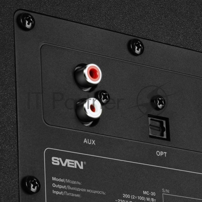 Колонки SVEN АС MC-30, черный (200 Вт, Bluetooth, пульт, Optical)