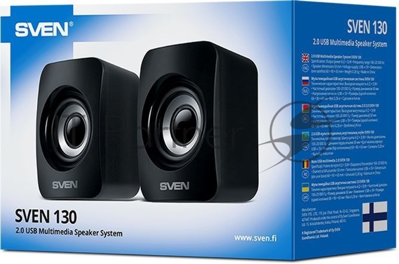 Акустическая система SVEN 130, черный (6 Вт, питание USB)