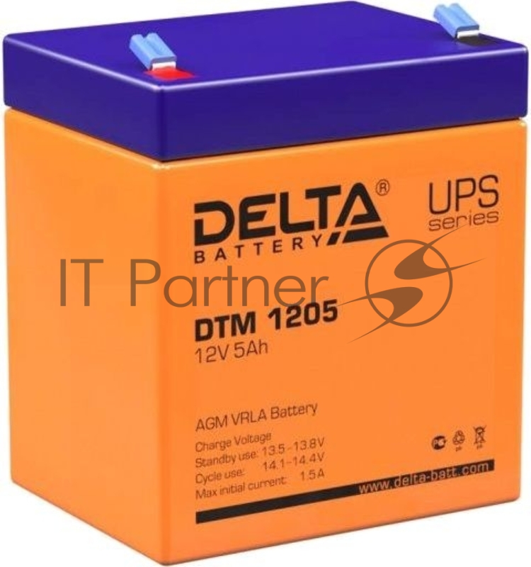 Батарея Delta DTM 1205 (12V, 5Ah)
