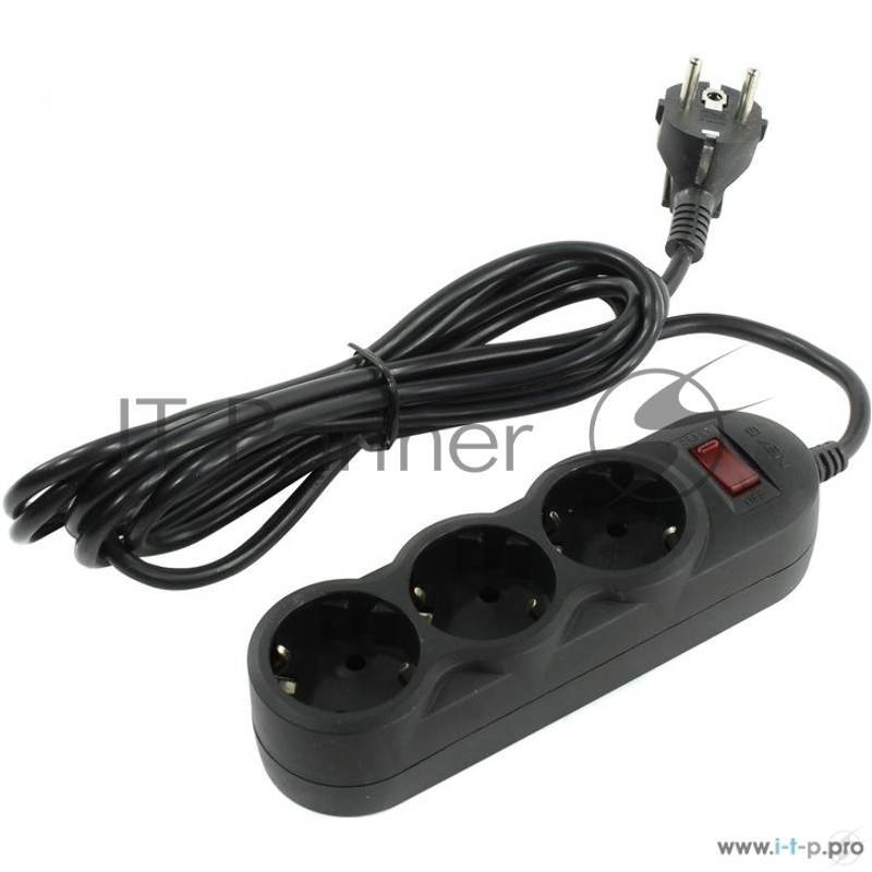 Сетевой фильтр Sven SF-03L 3 м (3 розеток) черный