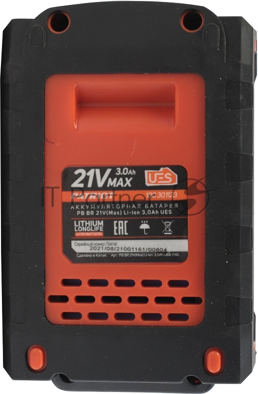 Батарея аккумуляторная PB BR 21V(Max) Li-ion 3,0Ah UES тонкая зарядка