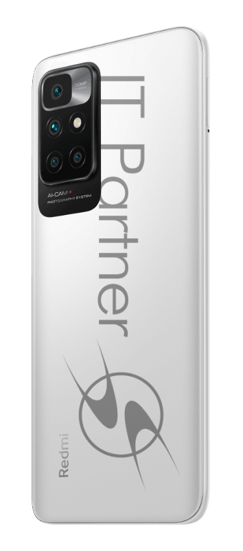 Смартфон Xiaomi Redmi 10 Pebble White (21061119DG), 16,51 см (6.5) 1080 x 2400, 2,0 ГГц+1,8 ГГц, 8 Core, 4 GB, 64 GB, 512 GB, 50 МП+ 8 МП + 2 МП + 2 МП/8Mpix, 2 Sim, 2G, 3G, LTE, BL v5.1, WiFi 802.11 a/b/g/n/ac, NFC, A-GPS, GALILEO, BEIDOU, GLONASS,