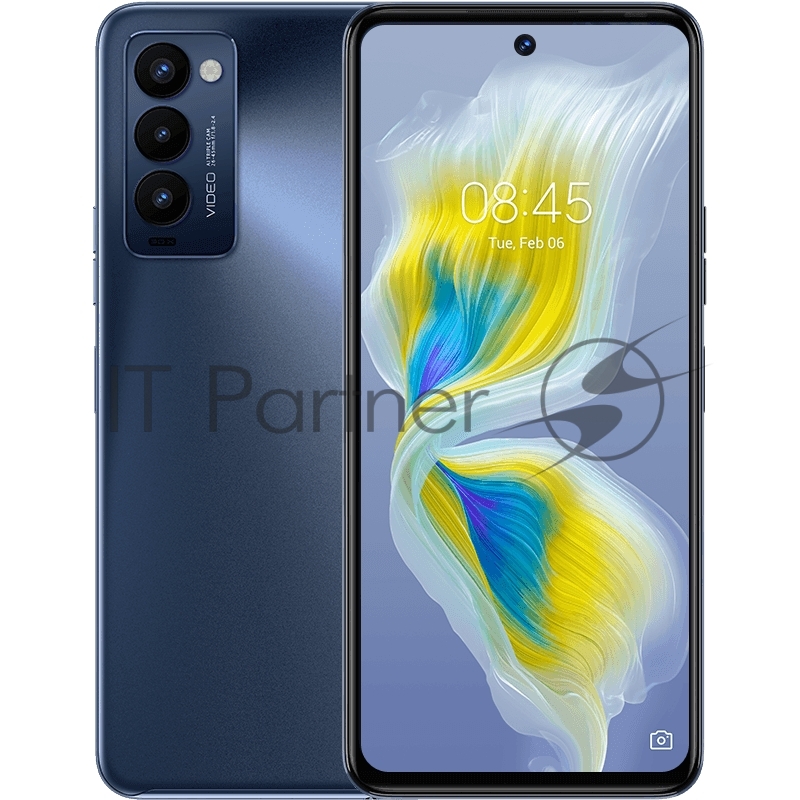 Смартфон Tecno CH7n CAMON 18P 128 Dusk Grey, 6.8 Asahi Glass, 20:9, 2460 x 1080 Mpix, 2.0GHz x8, 8 Core, 8GB RAM,128GB, up to 256GB flash, 48Мп+13Мп+2Мп/16Мп, 2Sim, 4G, BT v5.0, WiFi, NFC, GPS/AGPS, Type-C, 5000mAh, Android 11 (GO) + HiOS 7.5, 200g,