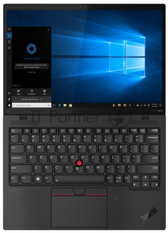 Ноутбук ThinkPad X1 Nano Gen 1 13 2K (2160x1350) IPS AG 450N, i5-1130G7 1.8G, 16GB LP4X 4266, 512GB SSD M.2, Intel Iris Xe, WiFi 6, BT, NoWWAN, FPR, IR Cam, 6cell 48Wh, 65W USB-C, Win 10 Pro, 3Y CI, 0.9kg