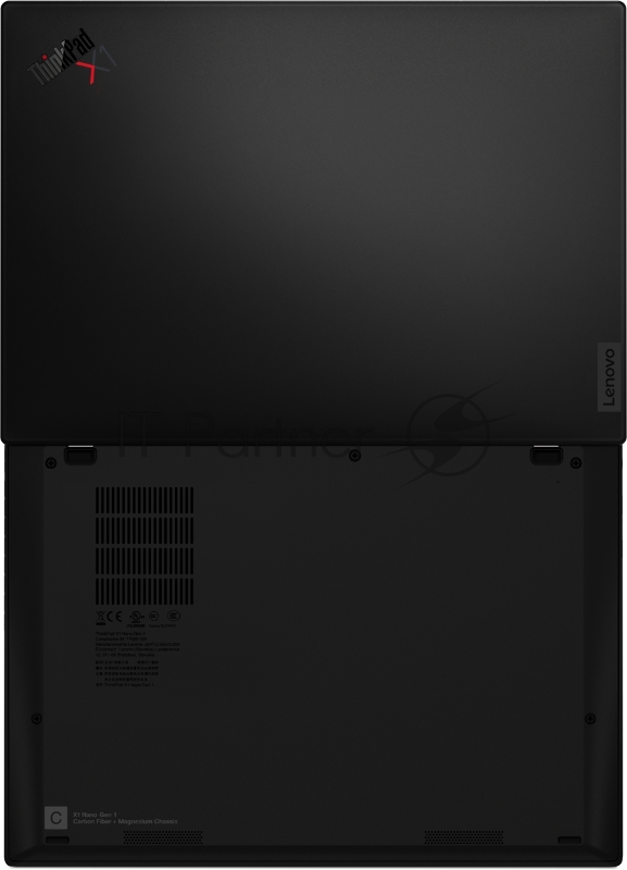 Ноутбук ThinkPad X1 Nano Gen 1 13 2K (2160x1350) IPS AG 450N, i5-1130G7 1.8G, 16GB LP4X 4266, 512GB SSD M.2, Intel Iris Xe, WiFi 6, BT, NoWWAN, FPR, IR Cam, 6cell 48Wh, 65W USB-C, Win 10 Pro, 3Y CI, 0.9kg