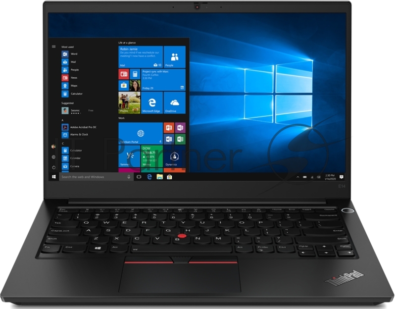 Ноутбук Lenovo ThinkPad E14 G3 AMD Ryzen 5 5500U 8Gb SSD256Gb AMD Radeon 14 IPS FHD (1920x1080) Windows 11 Professional black WiFi BT Cam