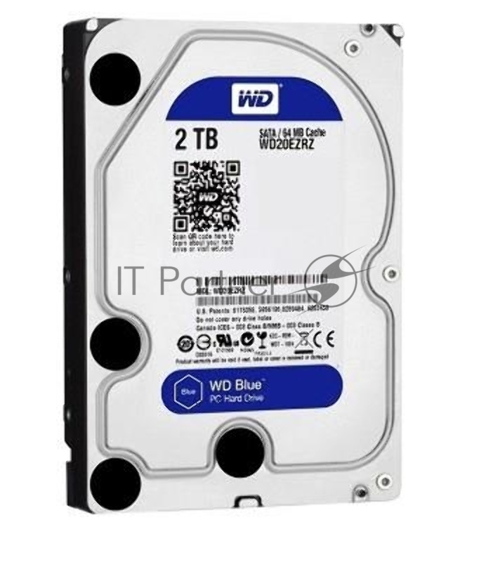 Жесткий диск 2TB WD Caviar Blue (WD20EZRZ) {Serial ATA III, 5400 rpm, 64Mb buffer} 3.5
