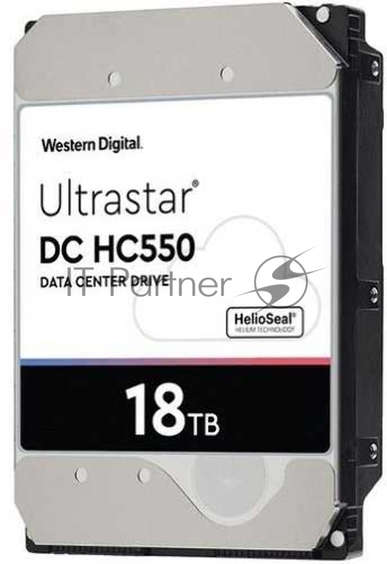 Жесткий диск Western Digital Original SATA-III 18Tb 0F38459 WUH721818ALE6L4 Ultrastar DC HC550 (7200rpm) 512Mb 3.5