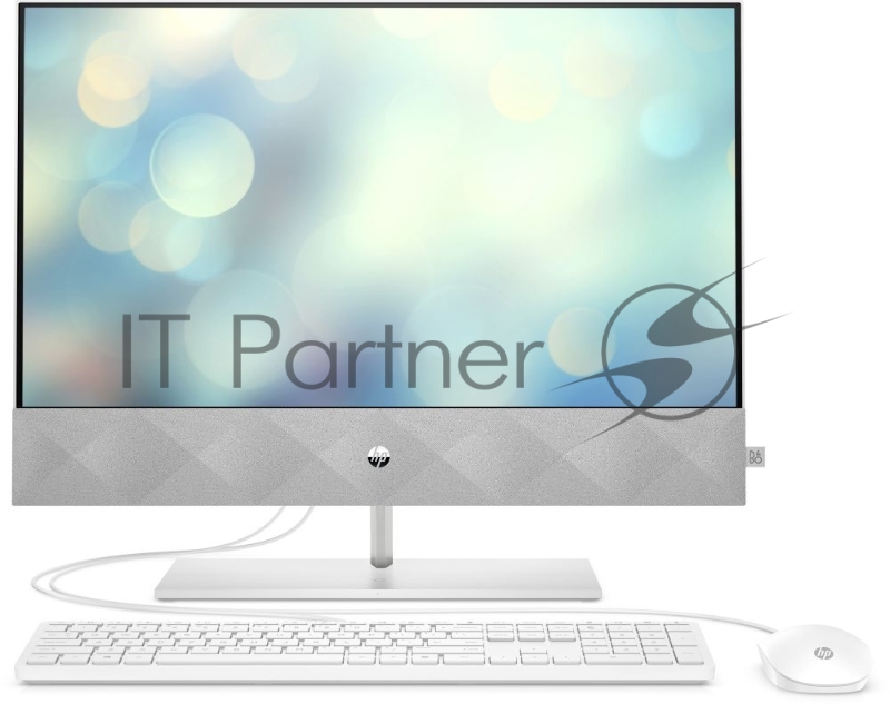 Моноблок HP Pavilion 24-k0012ur 23.8 Full HD i3 10300T (3)/4Gb/1Tb 7.2k/SSD128Gb/UHDG 630/CR/Free DOS 3.0/GbitEth/WiFi/BT/120W/клави 1920x1080