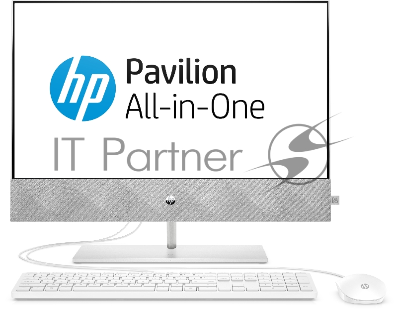 Моноблок HP Pavilion 24-k0012ur 23.8 Full HD i3 10300T (3)/4Gb/1Tb 7.2k/SSD128Gb/UHDG 630/CR/Free DOS 3.0/GbitEth/WiFi/BT/120W/клави 1920x1080